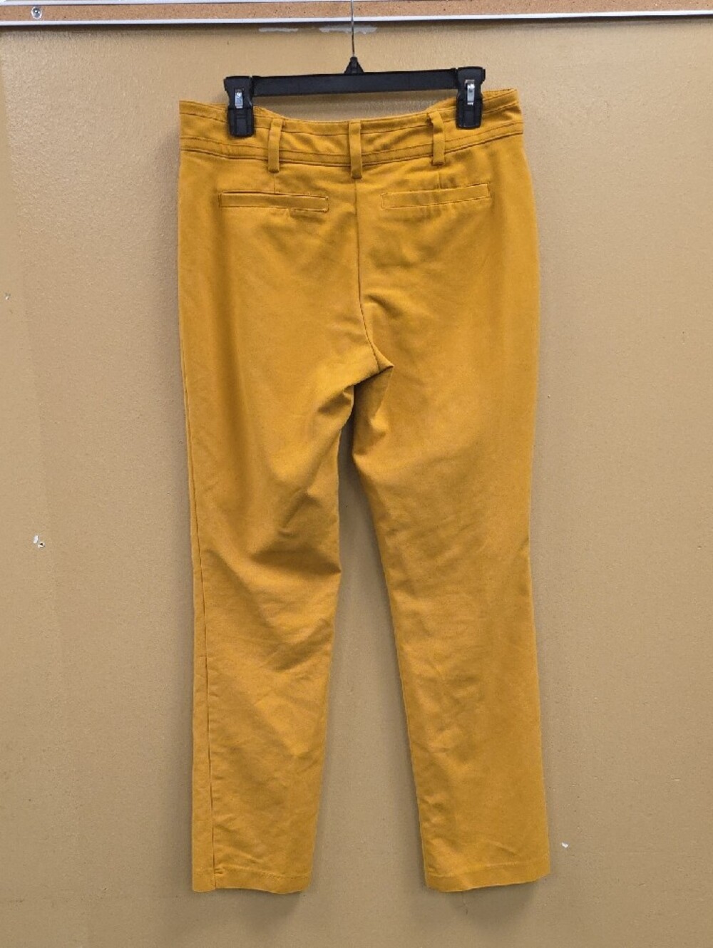 Women's Mustard Yellow Straight-Leg Pants - Picture 2 of 4